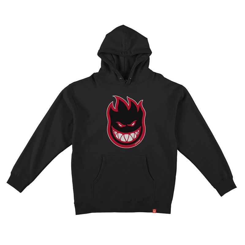 Spitfire Bighead Fill Pullover Hood  Black Black Red White