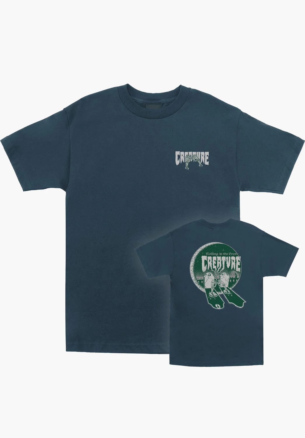 Creature Grave Roller Tee Harbor Blue 