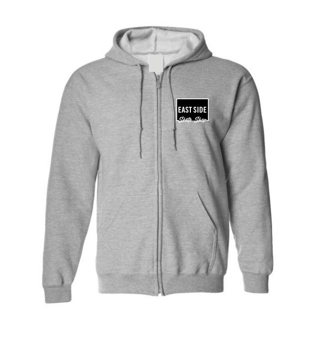 Never Stop Box Script Zip Hood Grey