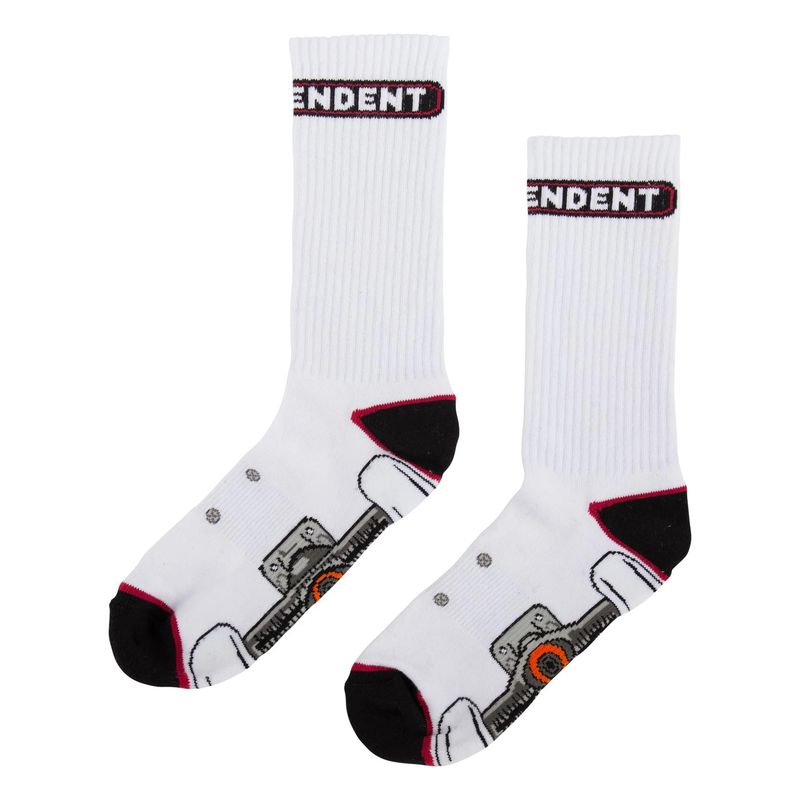 INDY CREW SOCKS TRUCK SOCK white