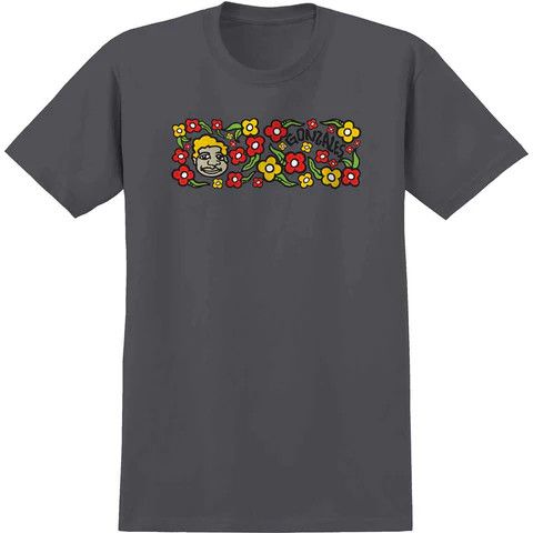 Krooked Sweatpants Tee Charcoal Multi Colour
