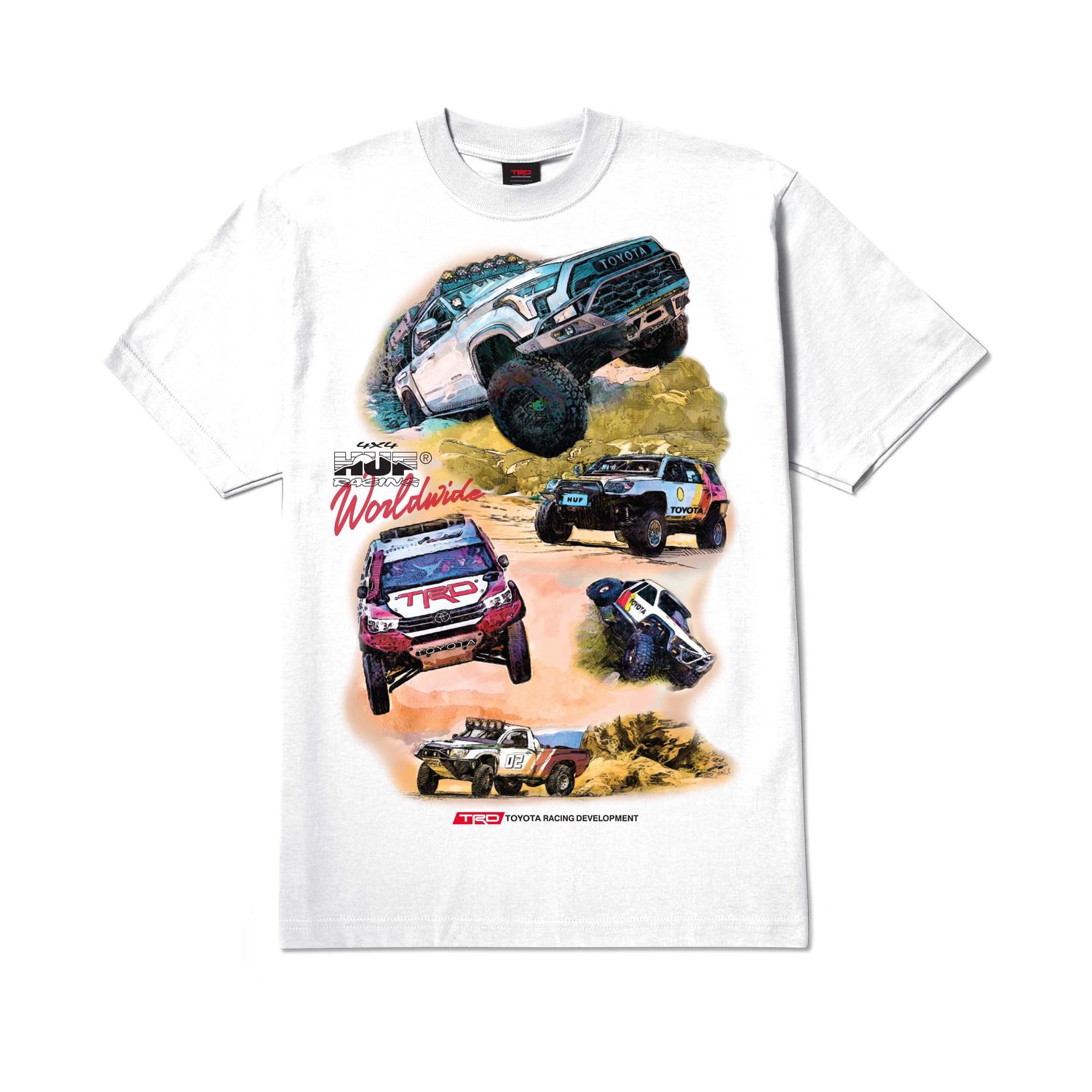 HUF X TRD VALLEY TRAILS S/S TEE	WHITE