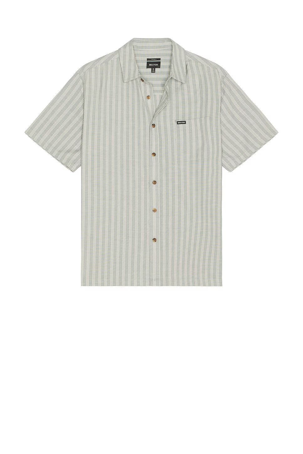 CRU OXFORD STRIPE S/S WVN - BASALT BLUE/WHITCAP STRIPE