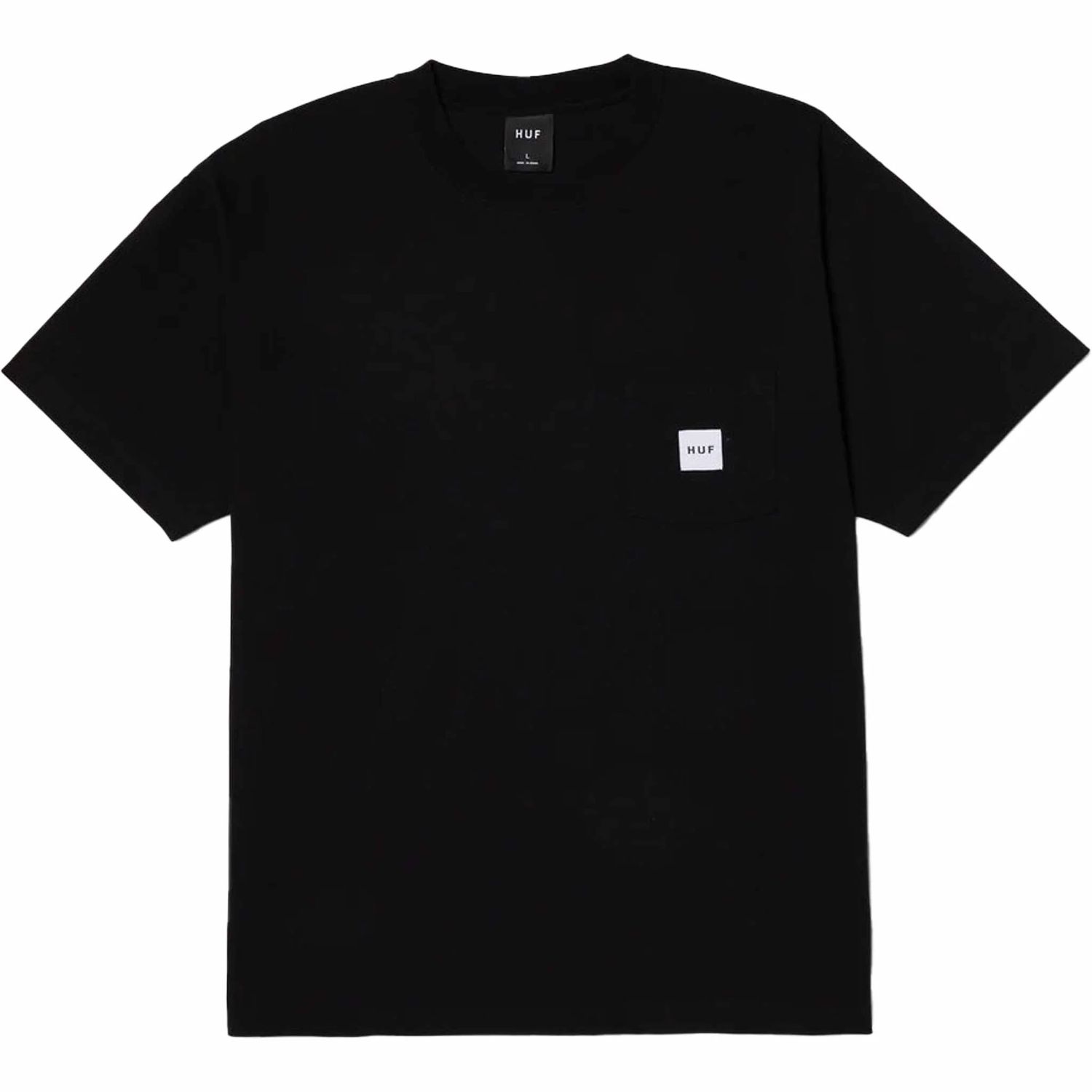 Huf Set Box Logo Pocket Tee Black 