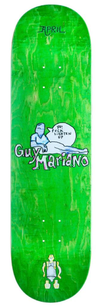 APRIL GUY MARIANO ART BY GONZ DECK 8.25 x 31.8 WB 14 Green