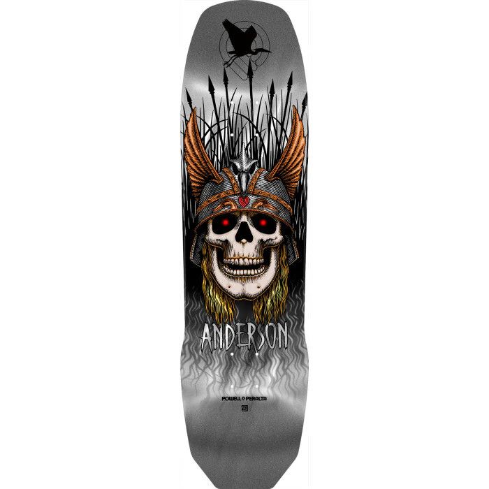 POWELL PERALTA - ANDERSON HERON &#39;3&#39; 8.45 x 31.8 WB 14.25 SILVER FOIL