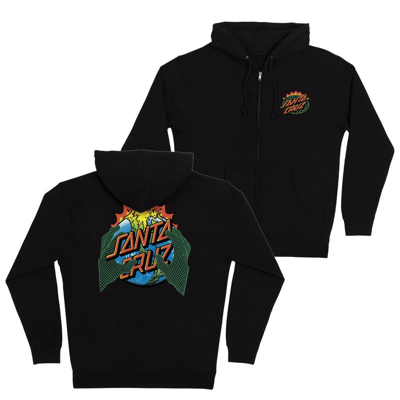 SANTA CRUZ ZIP KENDALL END OF THE DOT BLACK