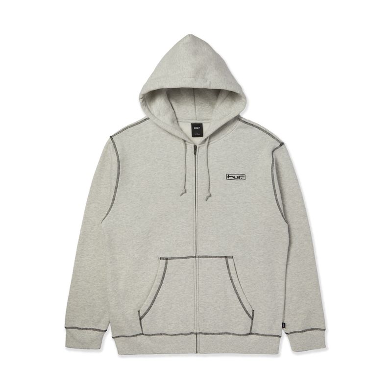 STRETCH F/Z HOODIE	ASH