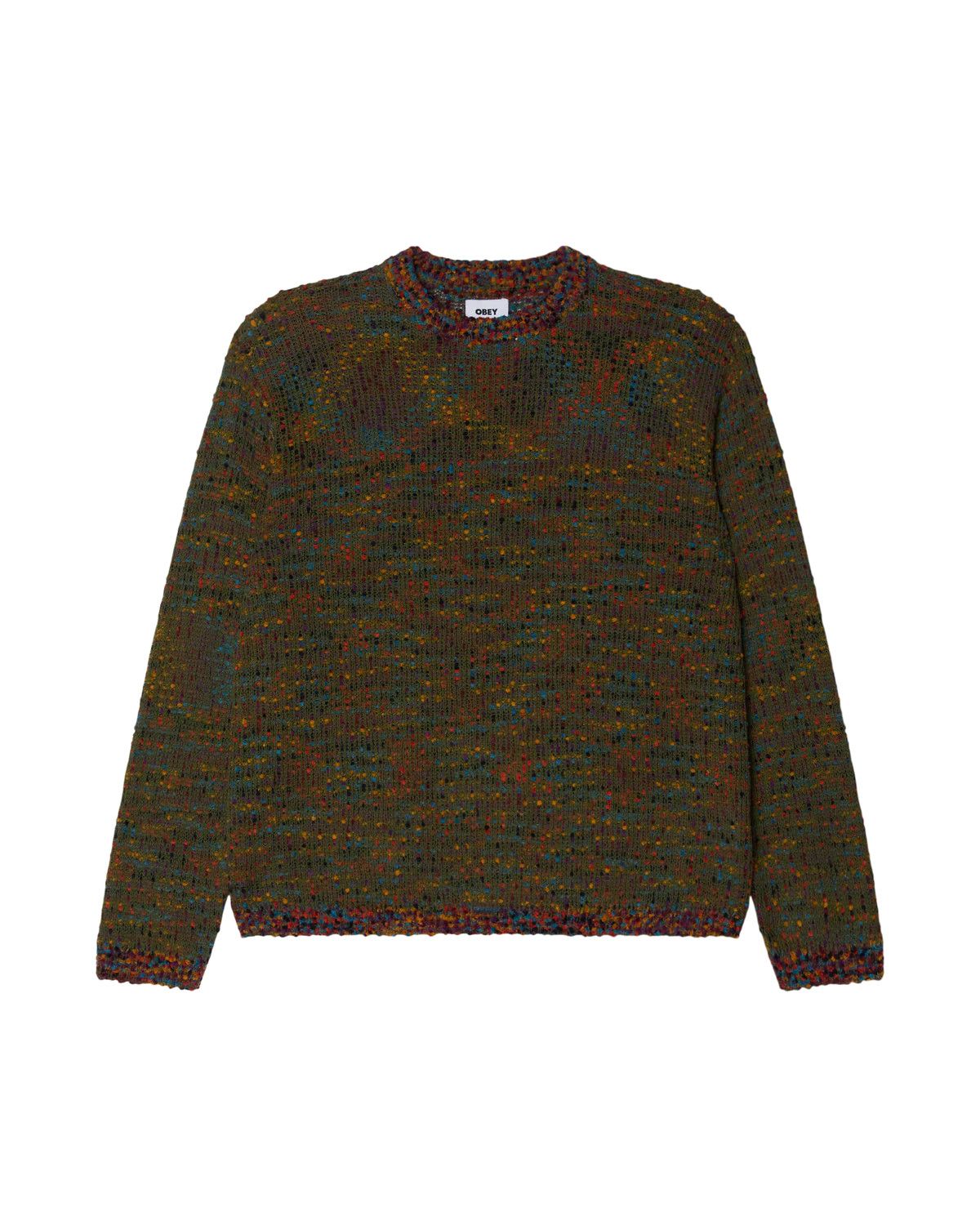 OBEY MARTIN SWEATER CHIVE MULTI