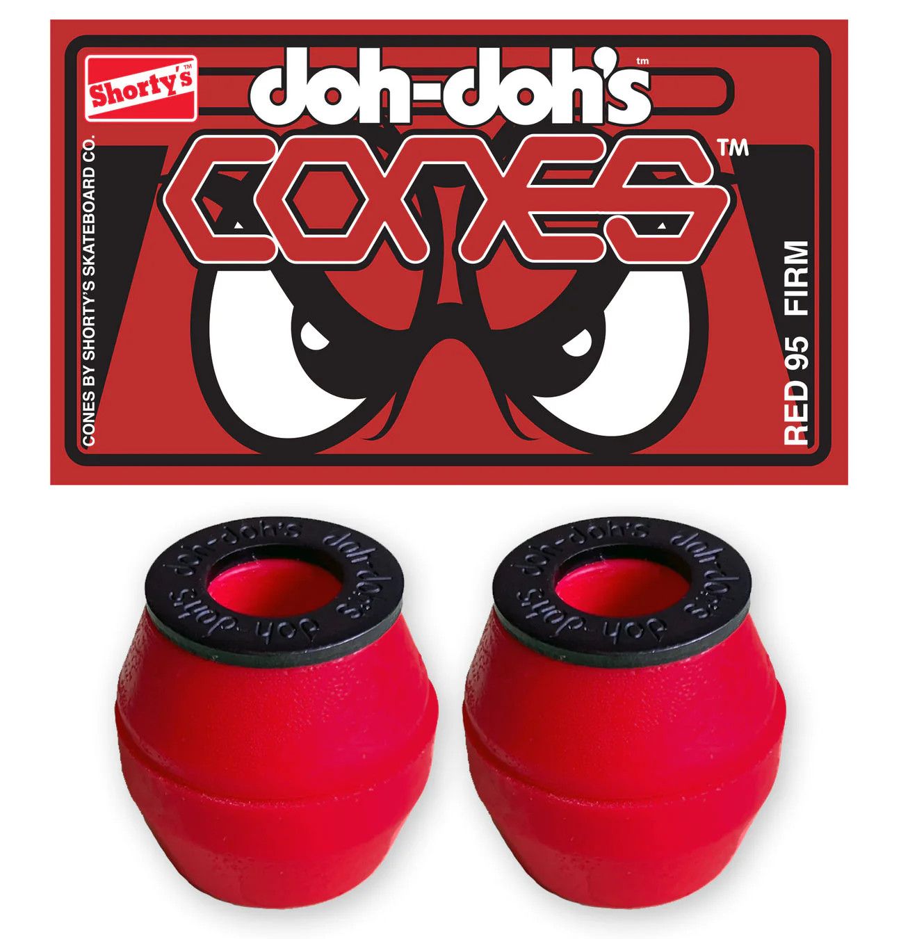 SHORTYS - CONES BUSHINGS HARD RED (95A)