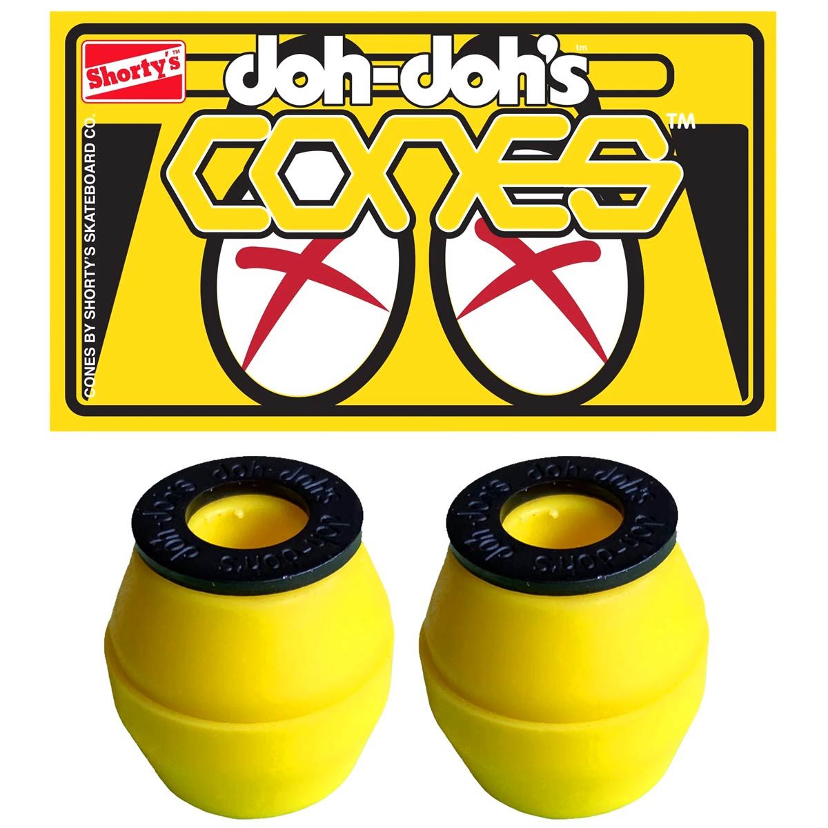 SHORTYS - CONES BUSHINGS MEDIUM YELLOW (92A)