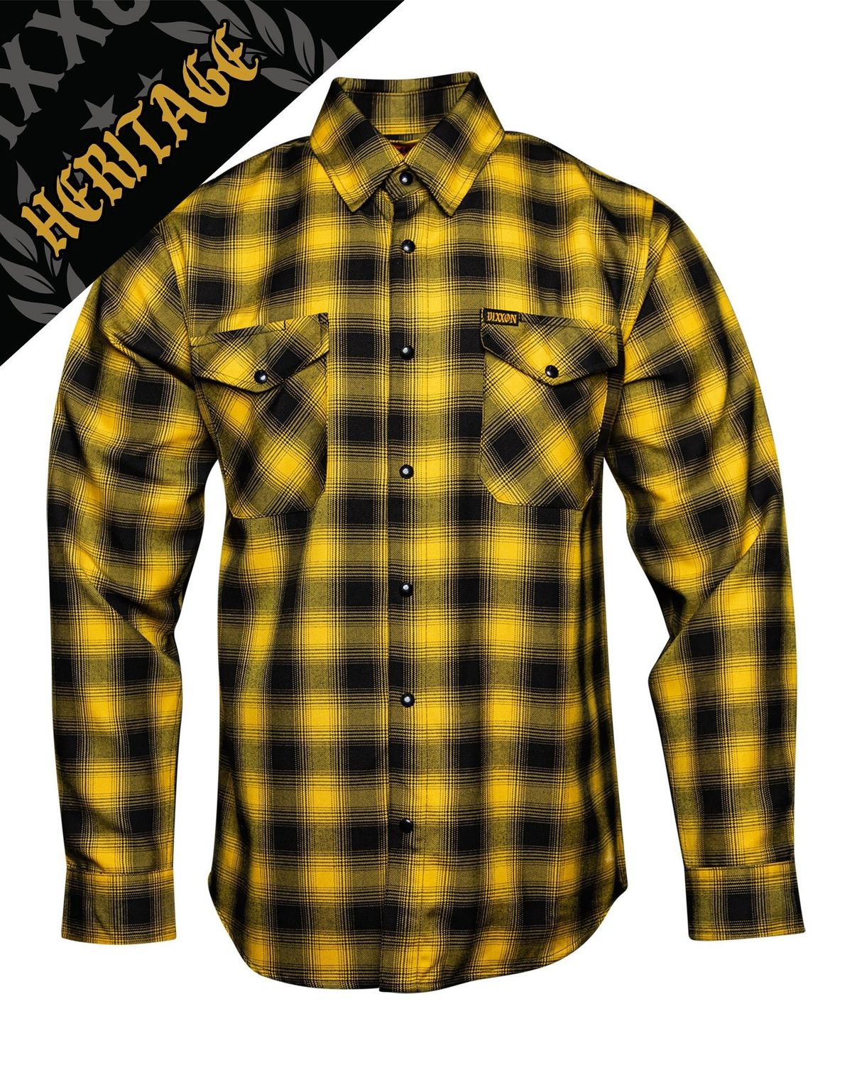 FRISCO HERITAGE FLANNEL - MENS	YELLOW/BLACK