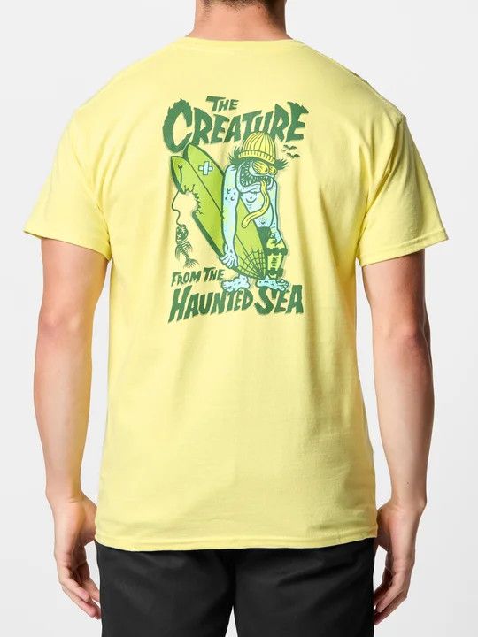CREATURE T-SHIRT HAUNTED SEA Cornsilk 