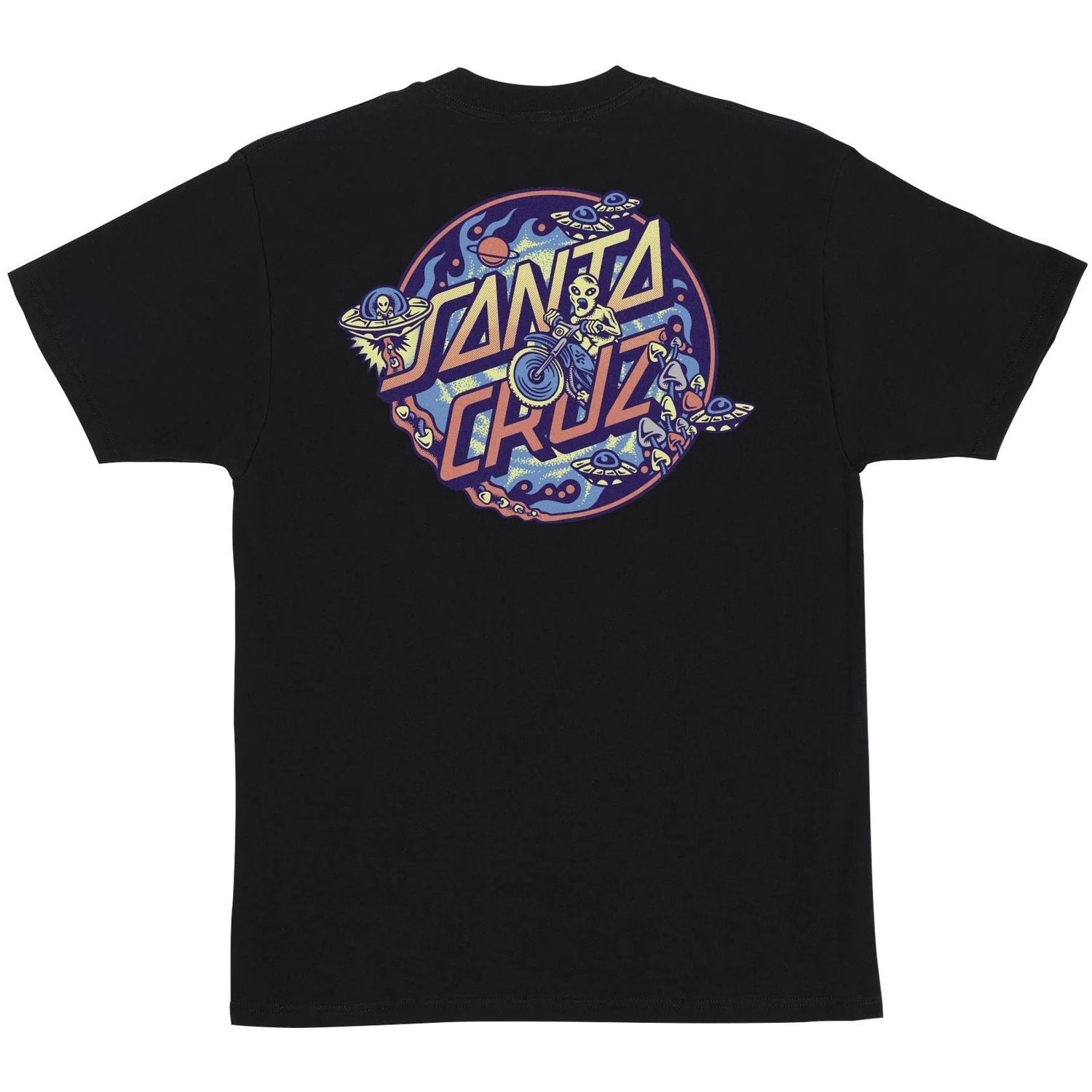 SANTA CRUZ T-SHIRT WINKOWSKI DOPE PLANET 2 DOT BLACK