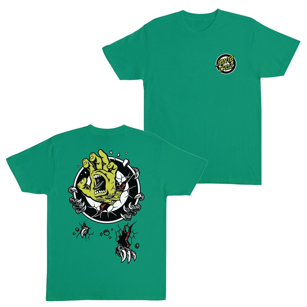 SANTA CRUZ T-SHIRT ROSKOPP SCREAMING TARGET 	 KELLY