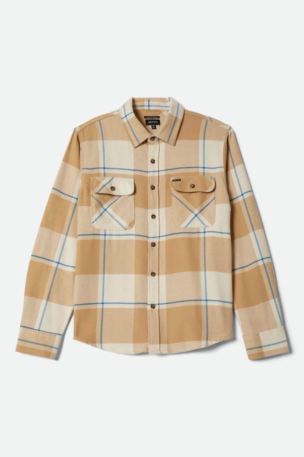 BOWERY FLANNEL - WHITECAP/SAND/CYBER BLUE