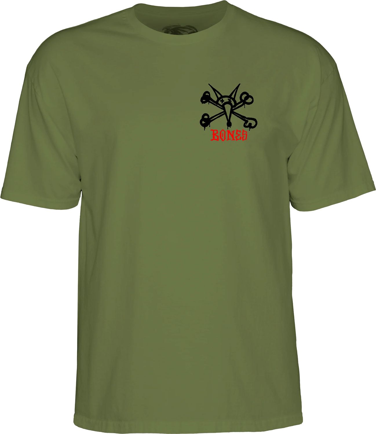 POWELL PERALTA - RAT BONES TEE MILITARY GREEN