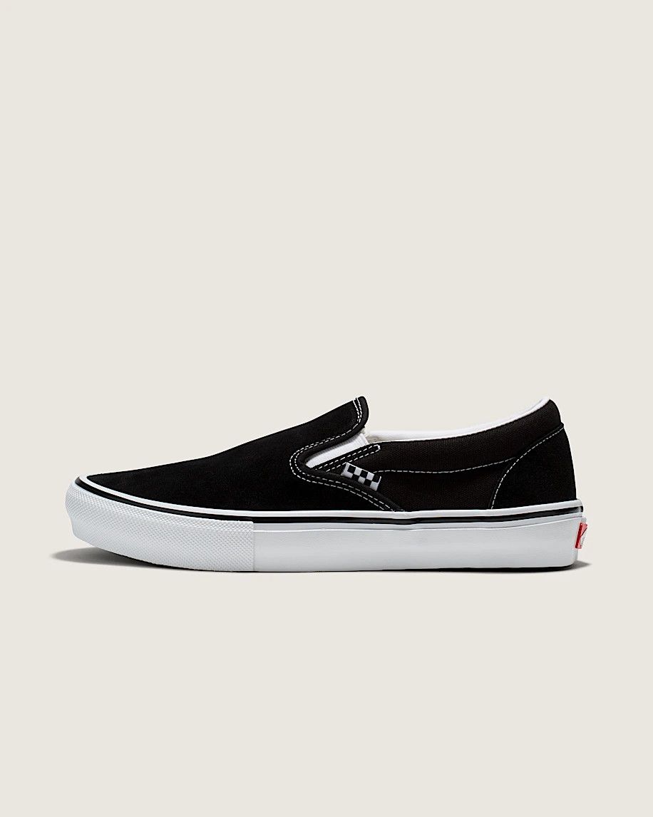 Skate Slip On Black White