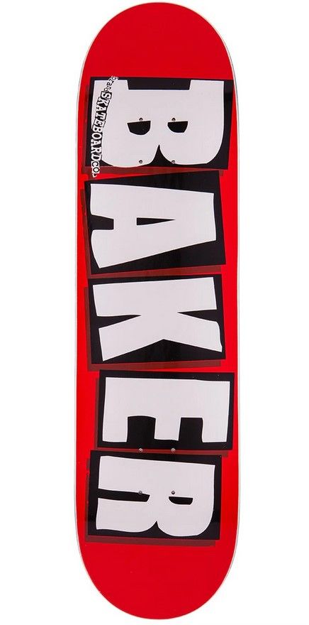 Baker Brand Logo Deck White 8.5 x 32 WB 14.5