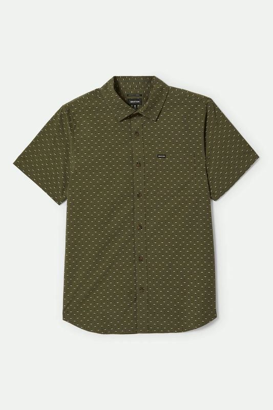 CHARTER PRINT S/S WVN - IVY GREEN/MICRO FLORAL