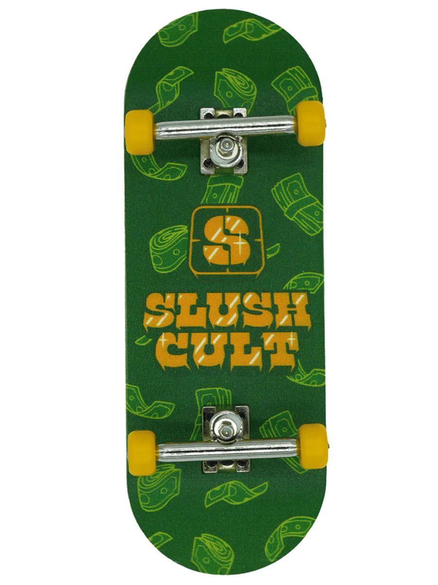 SLUSHCULT FINGERBOARD COMPLETE MONEY GROM GREEN