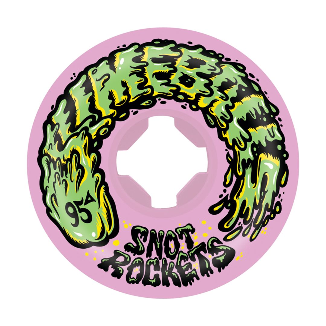 SLIME BALLS WHEELS SNOT ROCKETS PASTEL PNK 95A 54mm