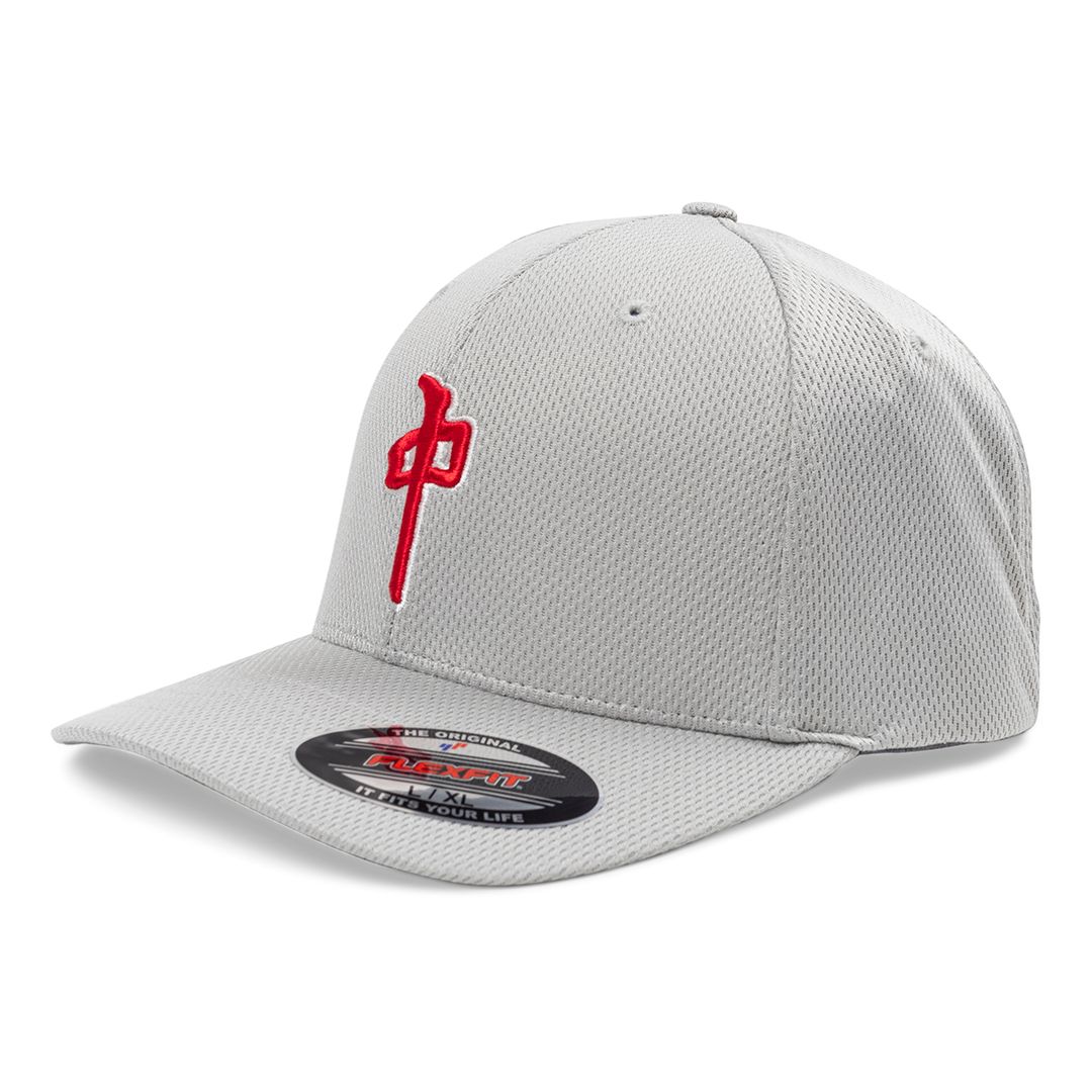 RDS FLEXFIT OG PUFFY MOCK MESH GREY/RED