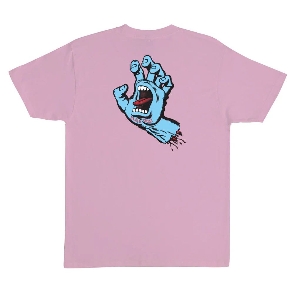 SANTA CRUZ T-SHIRT SCREAMING HAND Pink