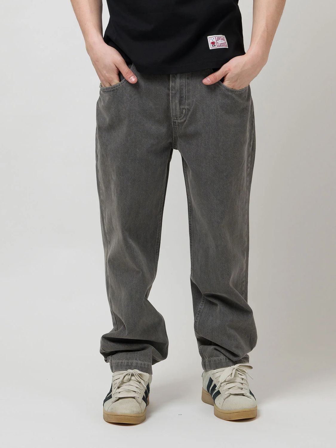 OG BAGGY 5 PKT DENIM Grey Stonewash
