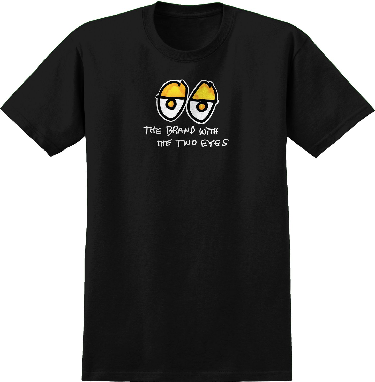 TWO EYES FILL TEE	BLACK W/ MULTI COLOR PRINT