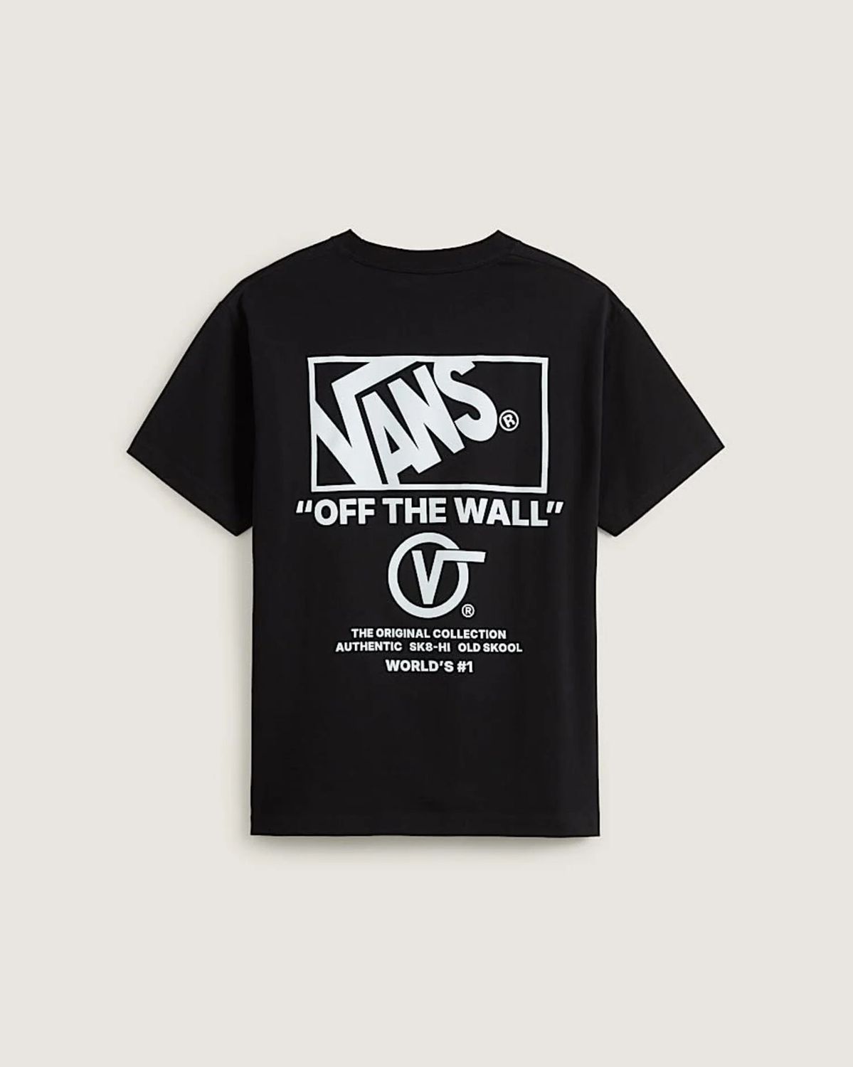 Stacked Hi SS Tee Black/White