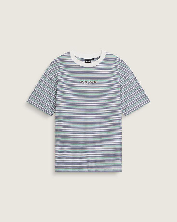 Cameron Stripe SS Knit Marshmallow/Glaci