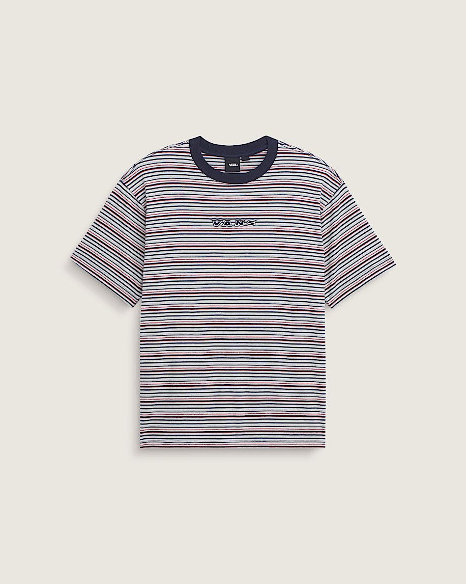 Cameron Stripe SS Knit Parisian  Night/Cm