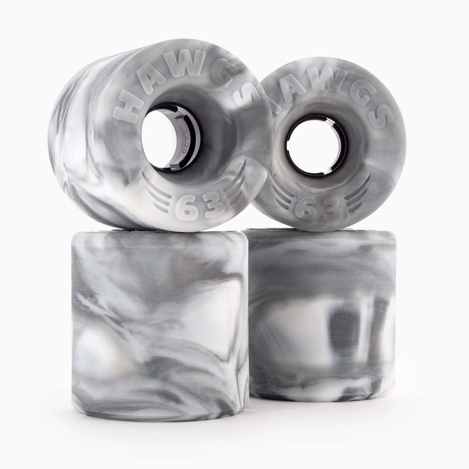 Hawgs 63mm Doozies - Grey/White Swirl 78a