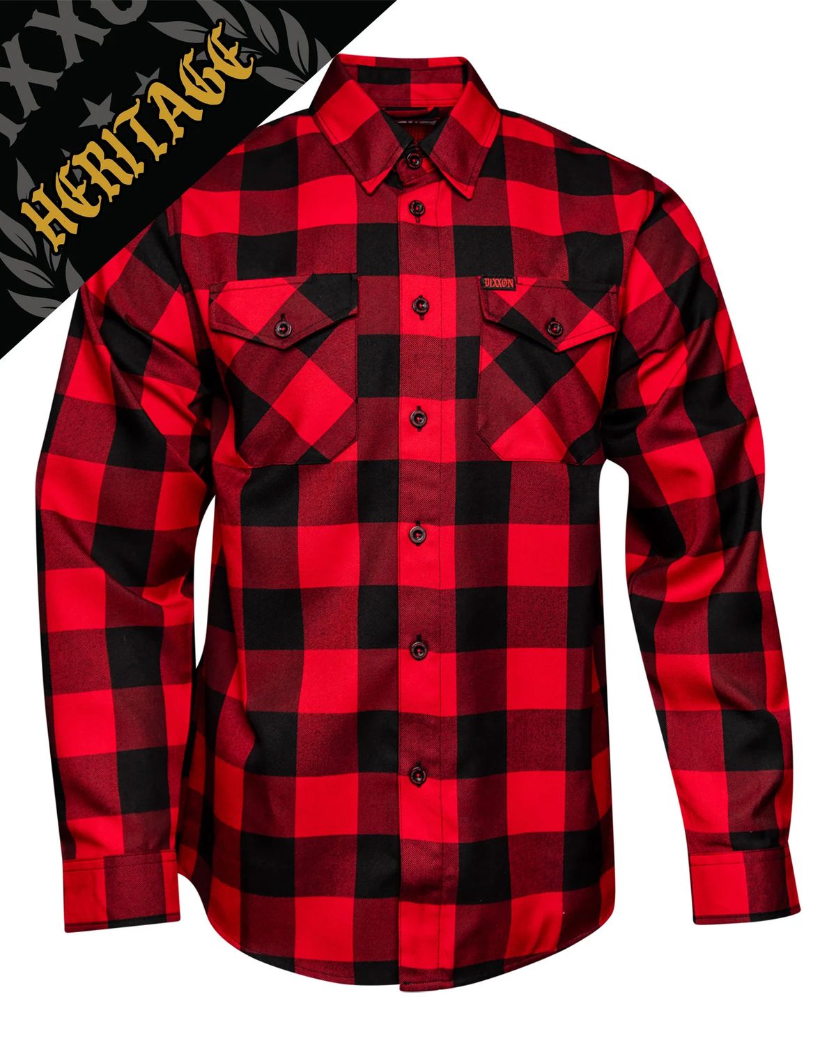 RED RUM HERITAGE FLANNEL - MENS	RED/BLACK