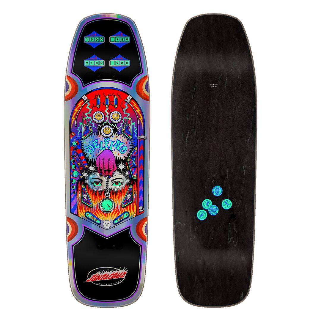 CRUZ SHAPED DECK DELFINO PINBALL 9.14x31.5 14 WB