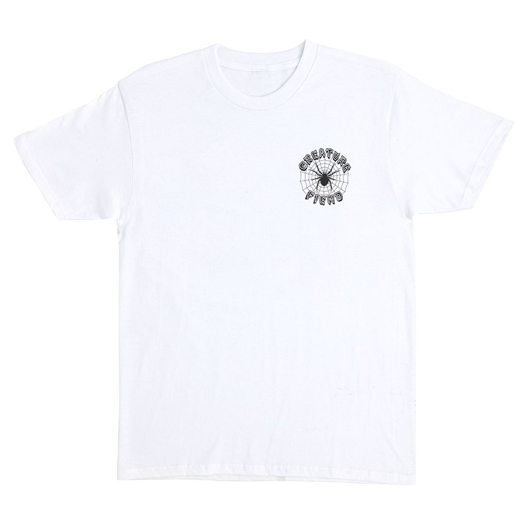 CREATURE T-SHIRT WEB CHEST WHITE