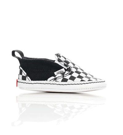 Slip-On V Crib (Checker) Black White