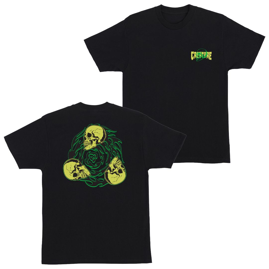 CREATURE T-SHIRT SPIRAL SKULL