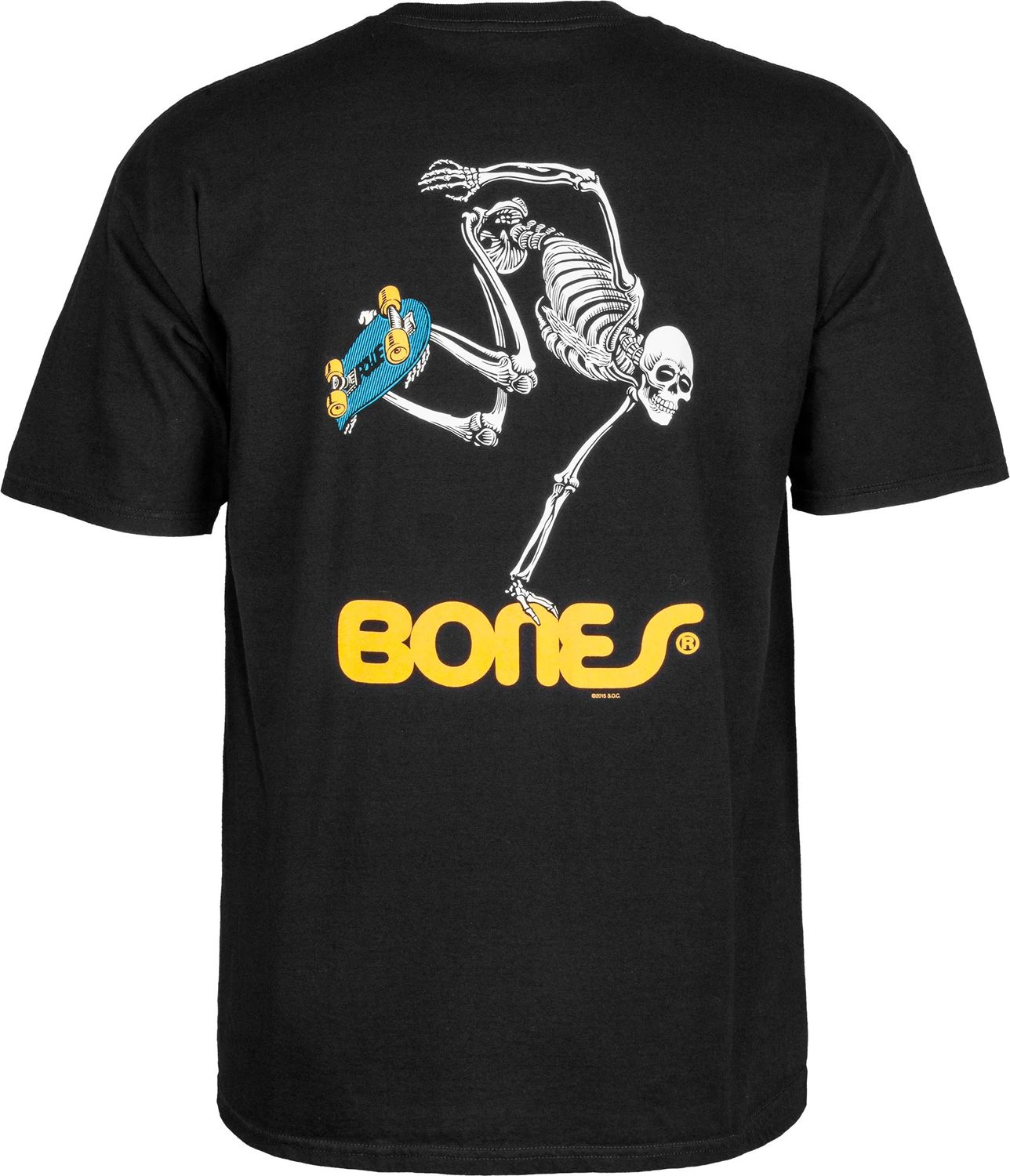 POWELL PERALTA - SKATEBOARD SKELETON TEE BLACK
