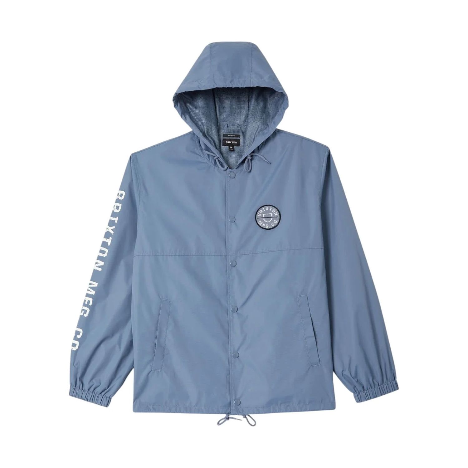 HOODED CLAXTON LW JACKET - SLATE BLUE