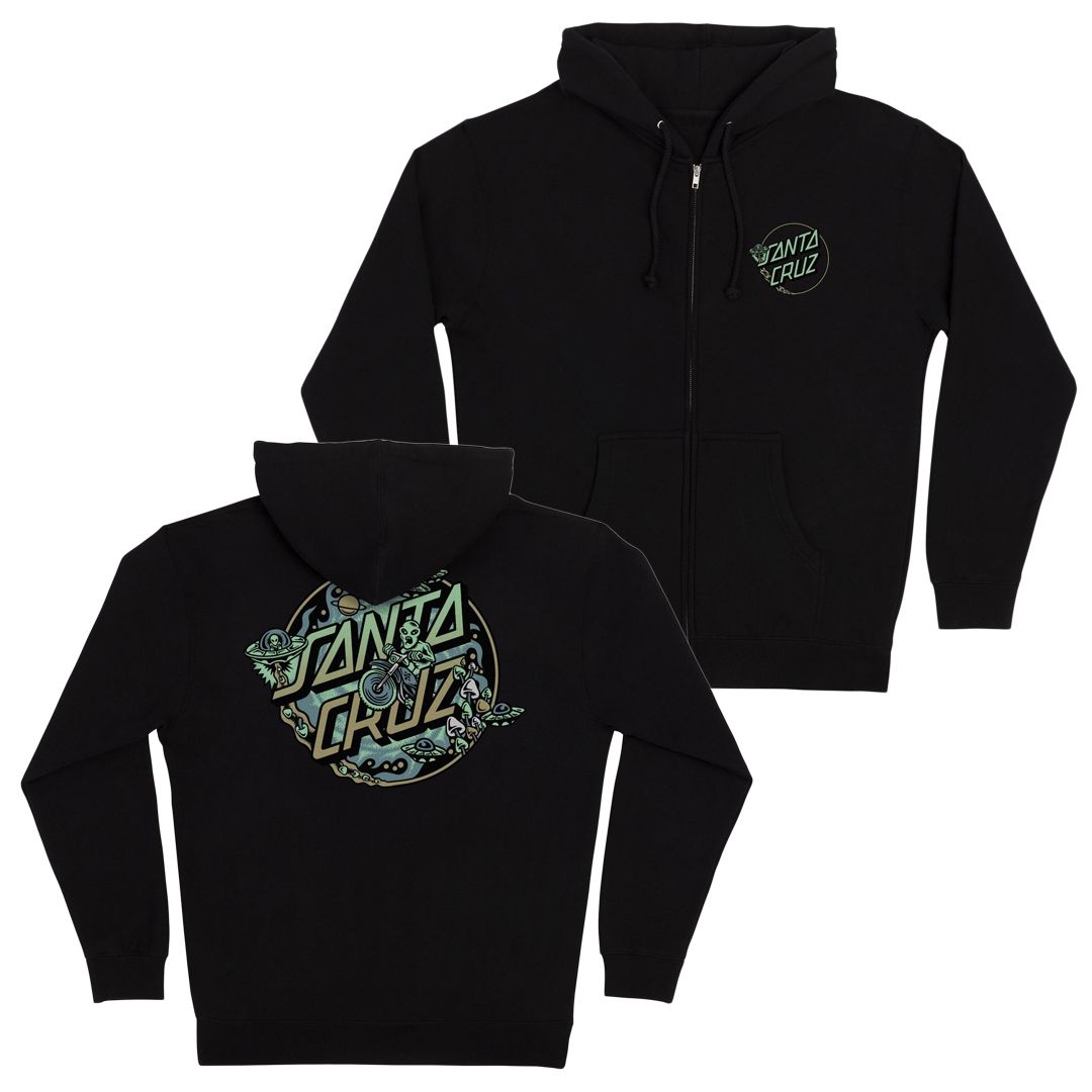 SANTA CRUZ ZIP WINKOWSKI DOPE PLANET 2 DOT		BLACK