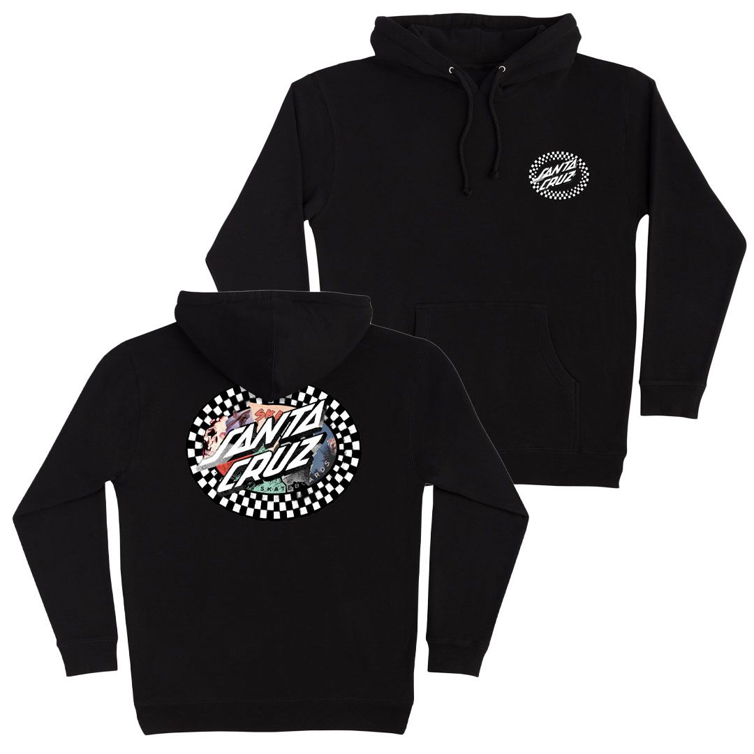SANTA CRUZ HOOD COLLAGE OVAL DOT		BLACK