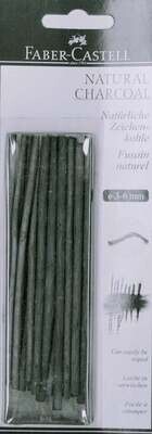 Natural Charcoal, Size: Vine 3-6mm