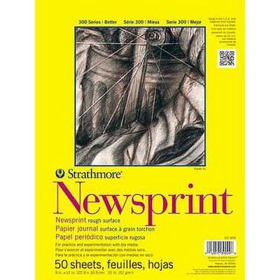 Newsprint sheet rough surface