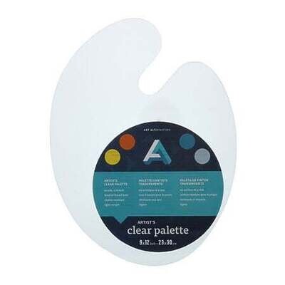 Plastic Palette Clear 9x12