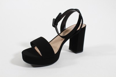 Enhance your wardrobe with these Bristol high heel sandals from the Delicious Collection. These stylish platform heels feature an adjustable ankle strap for a secure fit and exceptional comfort. Designed with a sleek look, add sophistication to any outfit. Available in four colors; Black, White, Silver, and Gold.