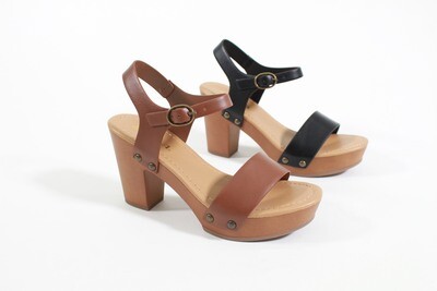 CHIVAS by Soda Chunky Heel Sandals