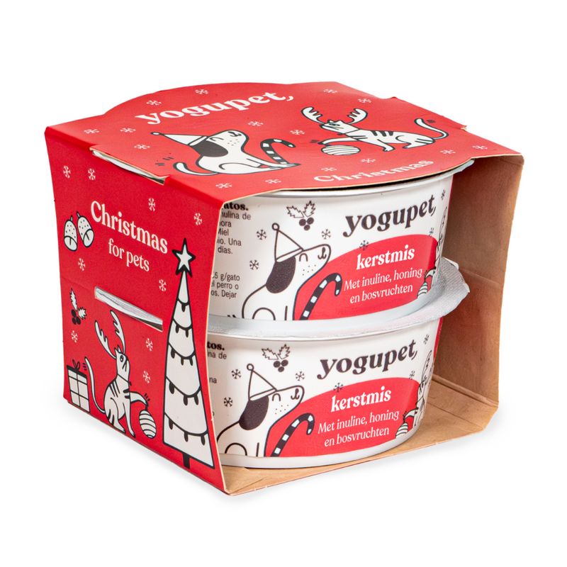 Yogupet Kerstmis yoghurt duo-pack