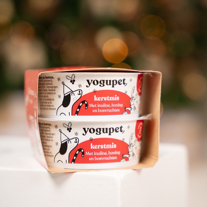 Yogupet Kerstmis yoghurt duo-pack